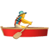 🚣‍♂️ man rowing boat display on Apple